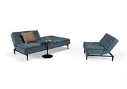 Dublexo chair with dark styletto leg - innovation living