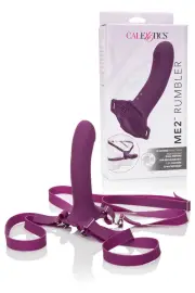 California Exotic Dual Motor Textured Silicone 6.5" Strap On