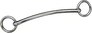 Abbraccia Horse Snaffle Loose O Ring Dog Bone Snaffle for Riding Outdoor Activities