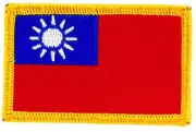 Patch Embroidered Patch Flag Taiwan Thermoadhesive