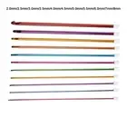 Hooks Crochet Long Needles Tunisian 11 Pcs/Set Aluminum Baby Sweater Crafts