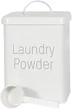 Homyl Laundry case with Scoop for Cereal Rice Flour Dry Food, White