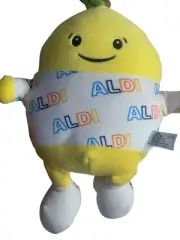 Aldi Play Charlotte Lemon Yellow Produce Crew Plush Collectibles Logo Shirt Ages