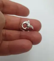 Beautiful Wedding Gift For Wife Solid Metal Adjustable Fish Toe Ring 925 Silver