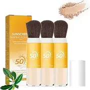 Mineral Sunscreen Setting Powder, 2023 New Translucent Brush, SPF 50 Make-Up Control Oil Long-Lasting for All Skin