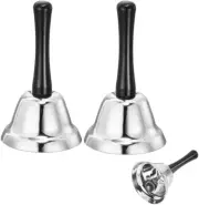 2 Pcs Hand Service Bell,School Bell Loud Call Hand Held Counter Reception Dinner