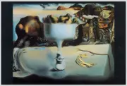 Dali - Apparition of Face & Fruit Poster - 36.5" x 24.5" Laminated