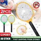 2 Electric Bug Zapper Tennis Racket Mosquito Fly Swatter Insect Killer Battery