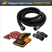 POWERTEC 71743 Dust Collection Hose Attachment and Hand Sander Block Kit