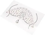 DRESSOOS 1 Sheet Body Gems Stickers Easy Peel and Stick Face Jewels for Parties Festivals and Costumes Glitter Makeup for Body and Nails Attractive and Delicate Decoration