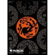 Ensky 80 Magic MTG Players Card Sleeves Mana Minimalist Red Pattern MTGS-295