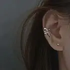 Punk Silver Color Snake Ear Clip Earrings for Women Men without Piercing Fake Ca
