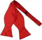 [Tie Store Australia] Mens Red Orange Self Tie Bow Tie