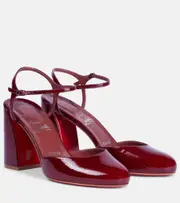 [Christian Louboutin] Christian Louboutin Jane patent leather pumps AU 7.5 red