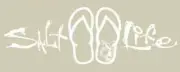 Salt Life Decal - 12" Medium Surface Mount Sticker - Flip Flops - White SAD917