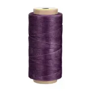Leather Sewing Thread 186 Yards 210D/1mm Polyester Waxed Cord, Purple