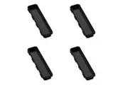 4x Madesmart Large Narrow Interlocking Bin Kitchen Organiser 32x8cm Carbon RECT