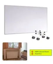 600W Infrared Heating Panel Free Standing Electric Radiant Indoor Floor Heater