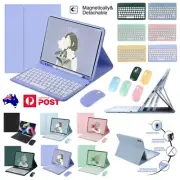 For iPad Mini Pro Air M3 4 5 6 7 8 9 10 11th Bluetooth Keyboard Mouse Case Cover