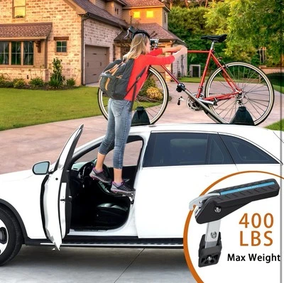 Adjustable 5 Gear Extra Protection Car Door Latch Step No Assemble Foldable Heav