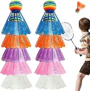 Colorful Badminton Balls - Colorful Game Badminton Balls Kit,Lightweight Training Tool for Garden, Playground, Home, Gym, Balcony