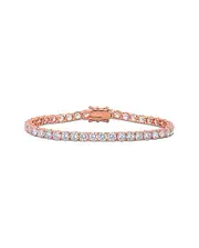Rina Limor Rose Gold Vermeil CZ Tennis Bracelet