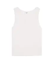 triomphe tank top in ribbed silk jersey S,XS,L,M off white