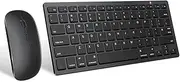 Bluetooth Keyboard and Mouse for iPad and iPhone Bluetooth Keyboard Compatible with iPad/iPad Pro/iPad Air/iPad Mini and Other Bluetooth Enabled Devices (iPadOS 13 / iOS 13 and Above) (Black)