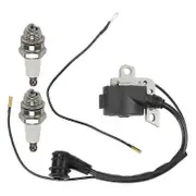 Ignition Coil with Spark Plug for 024 026 028 029 034 036 038 039 044 048 MS240 MS260 MS290 MS310 MS640 Chainsaw black