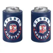 Sydney Roosters NRL Insulated Stainless Steel Can Cooler with Twist Top Lid