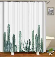 Simple Cactus Plants Shower Curtain