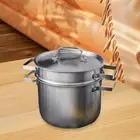 Saucepan with Lid Kitchenware Stainless Steel for Soup Spaghetti Blanching