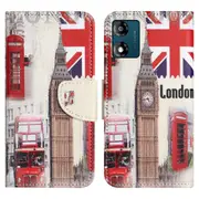 Leather Case For Motorola Moto E13 4g , Pattern Printing Flip Stand Wallet Phone Cover