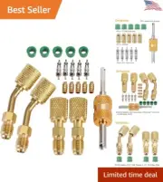Premium R410a Adapter for Mini Split System - 45 Degree Angle - 1, 2, Pack