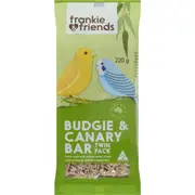 Frankie & Friends Budgie & Canary Bird Food Twin Pack Bar 220g