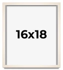 16x18 Frame White Wash Picture Frame Modern Photo Frame UV Acrylic, Acid Free