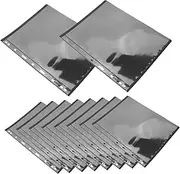 GOOHOCHY Postage Stamps Collection Storage 10pcs Small Card Storage Sheets 1 Row Page Design for Stamp Album