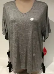 plus sz S 16 18 TS TAKING SHAPE Activewear Gold Medal Gym Top Tee Stretch NWT!