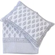 LVD Cotton Bedspread/Quilt w/ 2x Pillow Shams Set 220x260cm Persian Flower