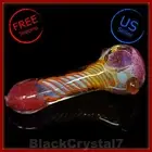 4.5 in Handmade Rosso Corsa Red Abstract Swirl Tobacco Smoking Bowl Pipes