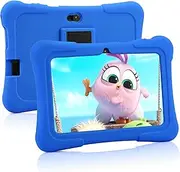 PRITOM Kids Tablets 7 Inch, WiFi Tablets for Children, Android 10, 16GB ROM,Toddler Tablet, BT, Dual Camera, Parental Control,Kids Software Pre-Installed for Educating, Gaming（Dark Blue）