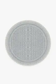 185' Round | Machine Washable Runner Rug | Kid & Pet Friendly | Indoor Rug | Herdanza Delft Blue Rug | Ruggable