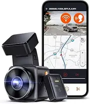 [VANTRUE] E1 Mini 2.7K WiFi Dash Cam, 1944P Dash Camera with Voice Control, Night Vision, 24/7 Parking Mode, GPS, Motion Detection, Capacitor, Loop Recording Support 512GB MAX