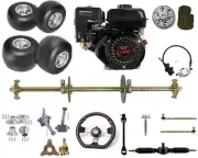 810mm Rear Axle Complete kit 5" Wheels 7HP Engine Motor 4Stroke Go Kart ATV Bike