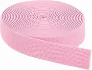 uxcell Elastic Bands for Sewing 2.5cm x 4.6m Pink Knit Elastic Spool High Elasticity for Wigs, Waistband, Pants, Craft DIY Projects