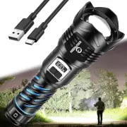 Super Bright Rechargeable Flashlights High Brightness 1000000 Lumens, Powerful