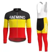 Retro Mens Faemino Cycling Jersey Bib Pants Cycling Bib Pants Tops Bike Jersey