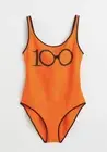 IRIS APFEL X H&M PRINT SWIMSUIT UK8/ BNWT
