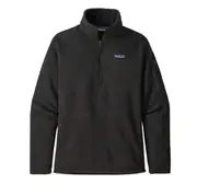 Patagonia Better Sweater Womens 1/4 Zip Fleece Pullover - Black - M