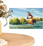Rukjmqi Chicken Joe Tapestry, 3x5FT Chicken Joe Flag, Double Sided Garden Flags Outdoor 150*90cm, Wall Flag Hanging Surfs Up Poster With 4 Brass Grommets, Funny Man Cave Wall Flag Decoration For Coll